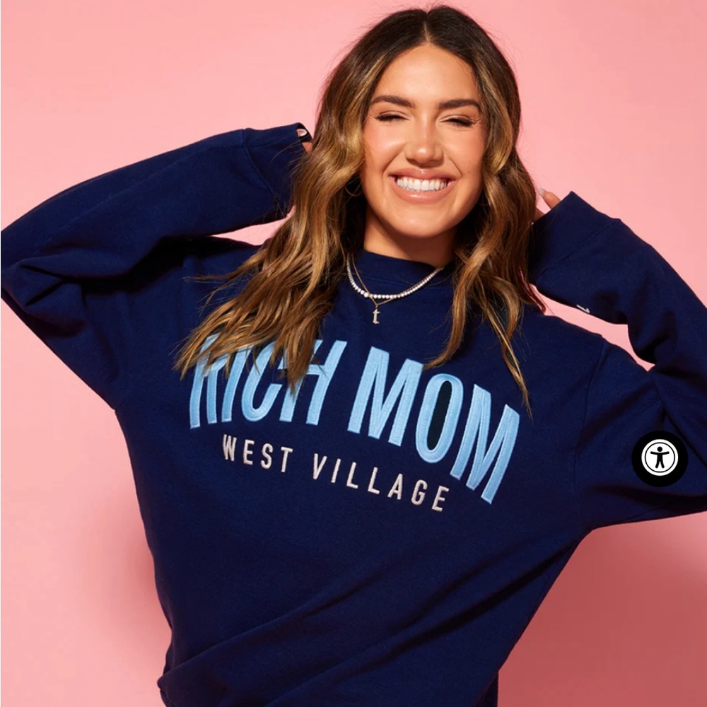 Tinx Rich Mom West Village Crewneck Sweatshirt